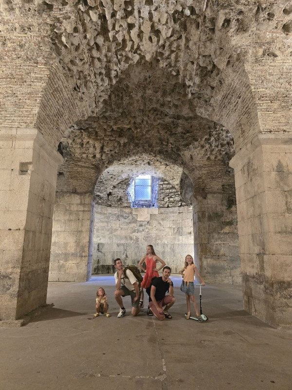 Het paleis van Diocletianus in Split