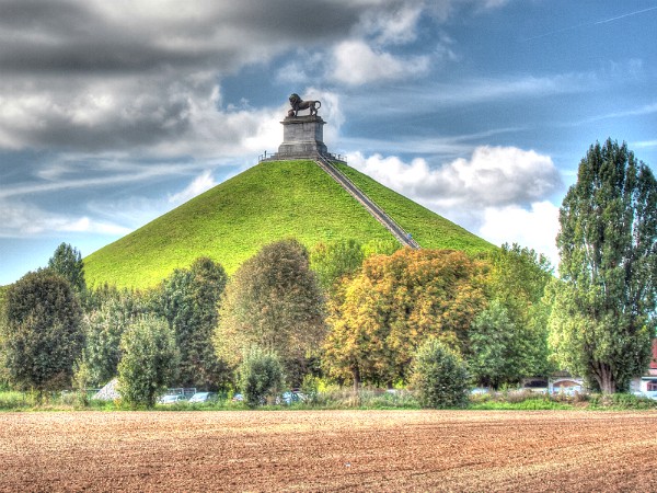 De heuvel met de leeuw in Waterloo
