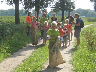De puzzeltocht die bij Hoeve Heikant gehouden werd