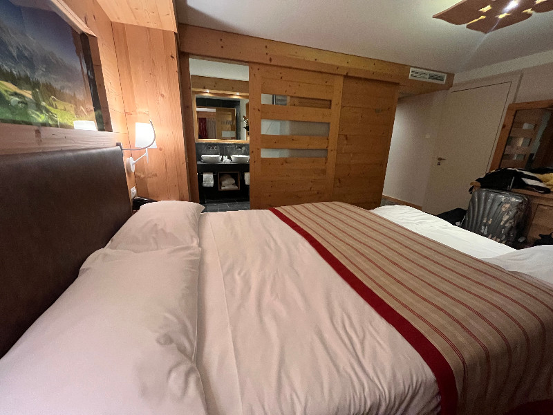 Onze slaapkamer in Hotel Nendaz 4 Vallées 