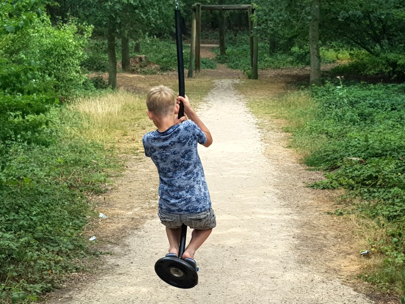 Tycho op de kabelbaan