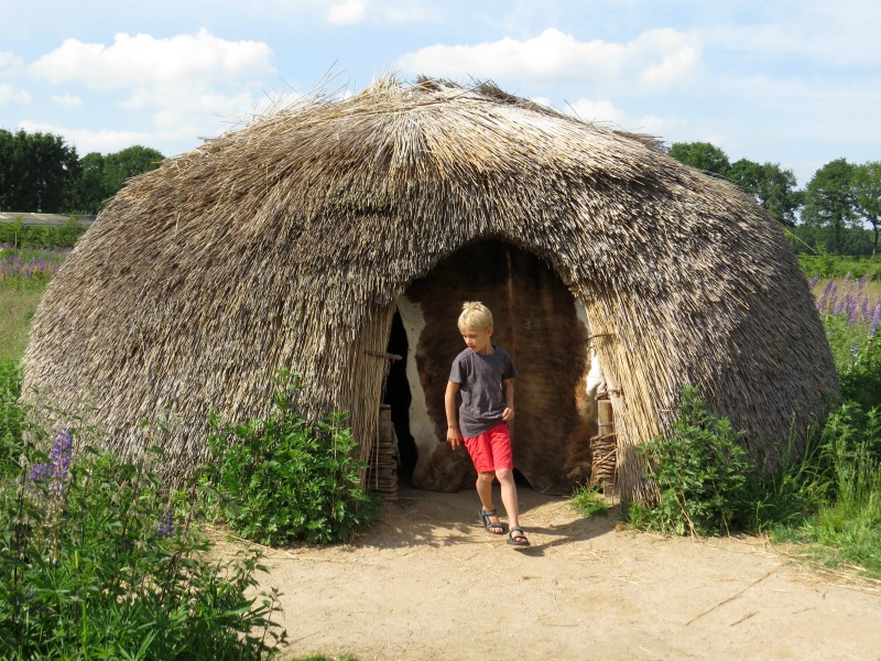 Een hut van het Trechterbekervolk