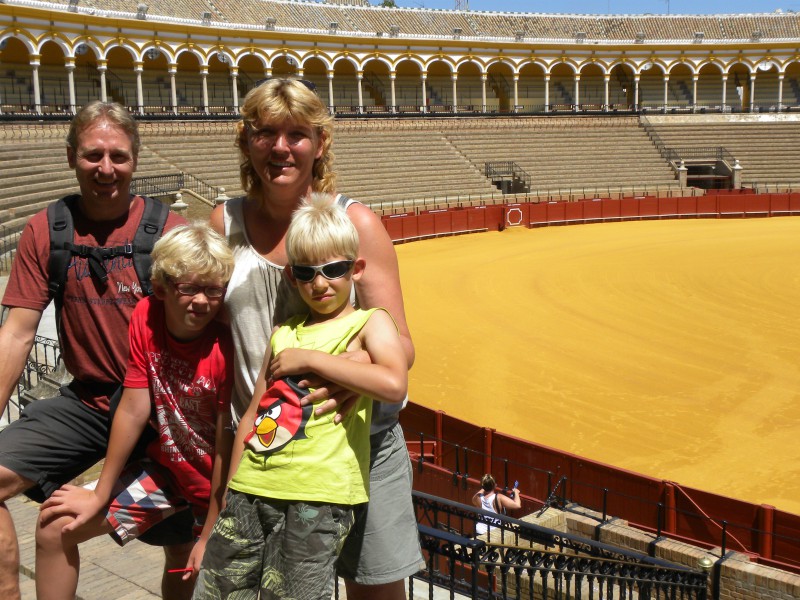 In de stierenarena van Sevilla