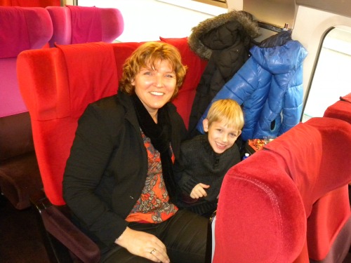 In de Thalys naar Parijs