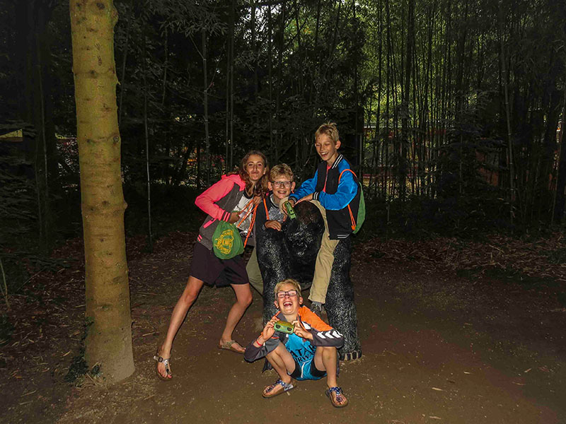 Bij de ingang van de Apenheul