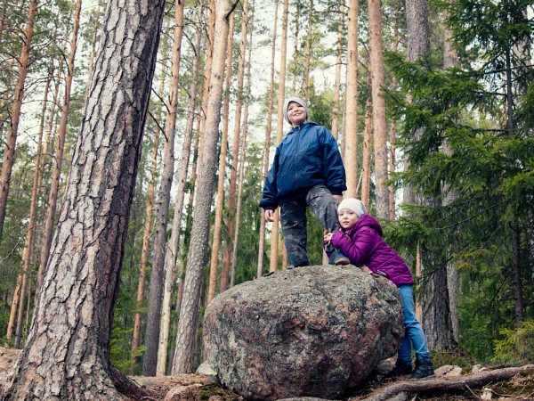 Lekker wandelen in de Finse natuur