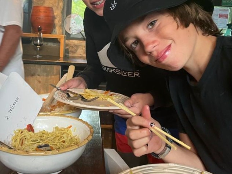 Smullen van het Japanse buffet bij Quinta Japonesa