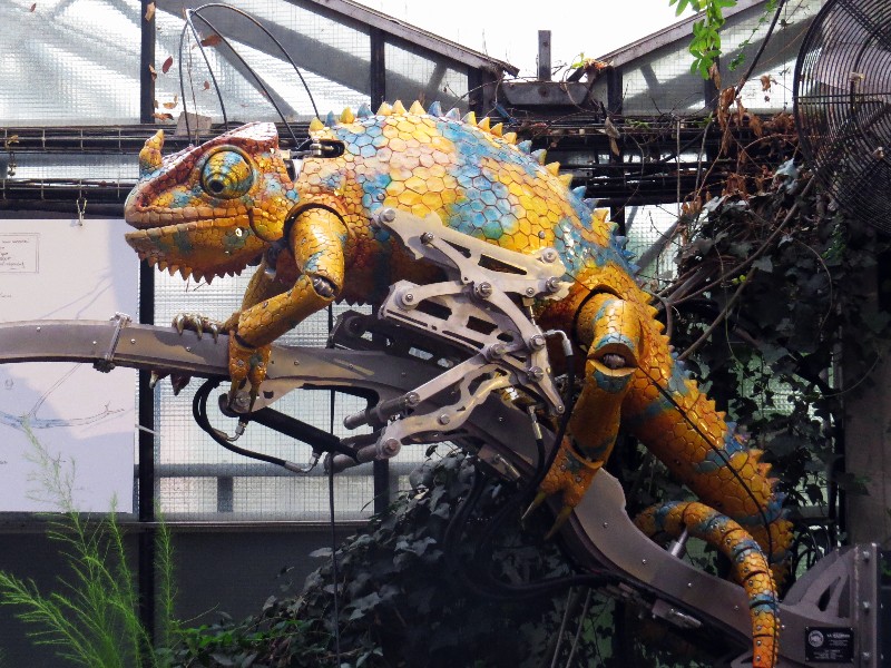 Een mechanische Kameleon bij les Machines de l'Ile
