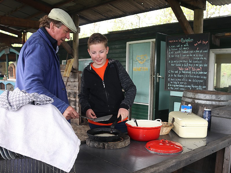Pannenkoeken bakken met Gerben....