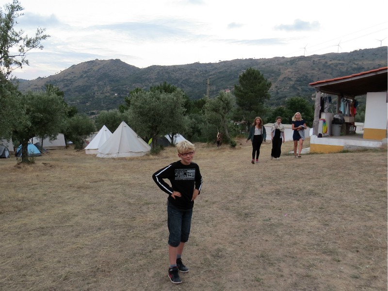 Het kampeerveld op het landgoed