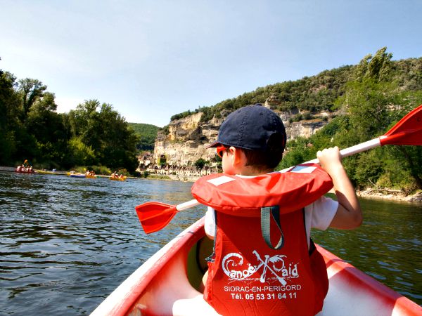 Kanoën op de rivier Dordogne