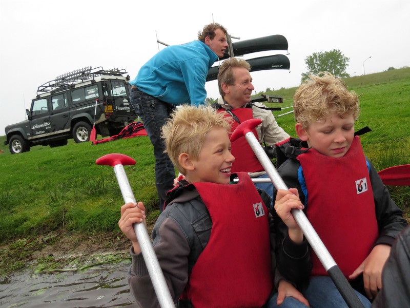 We gaan kanoën over de Overijsselse Vecht