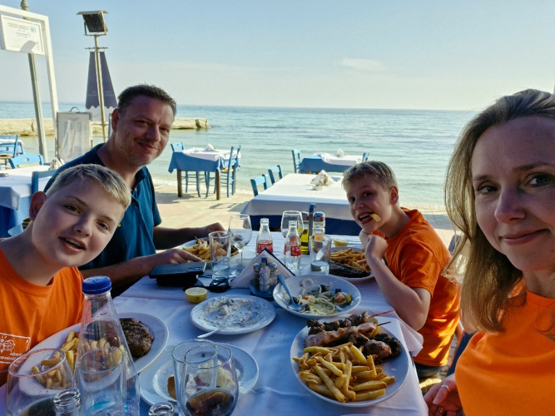 Lekker Grieks eten op het gastvrije Kassandra, Chalkidiki