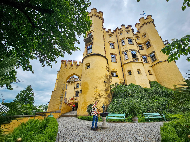 Patrick bij kasteel Hohenschwangau