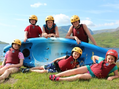 Kayakken met kids in Ierland