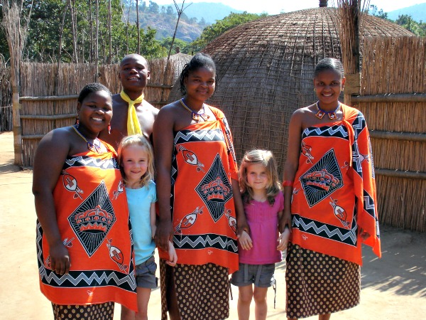Op bezoek bij een stam in Zuid-Afrika