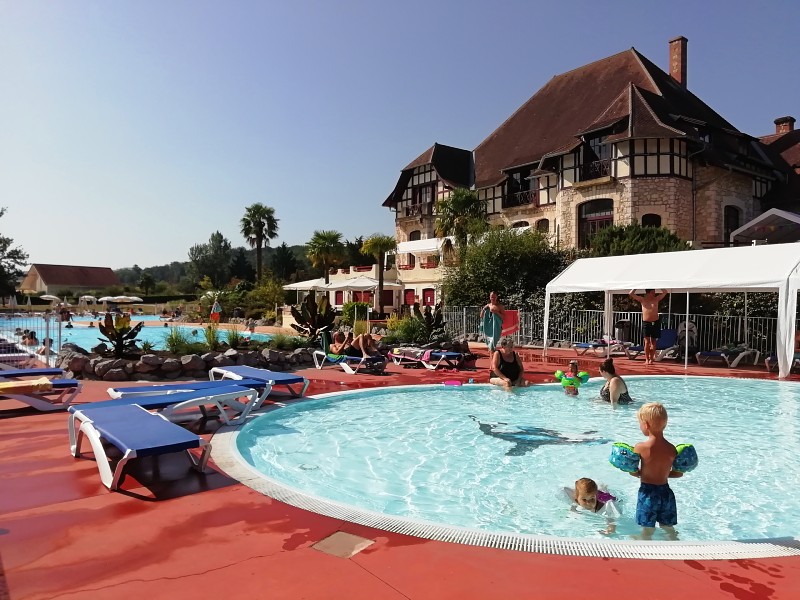 Het kinderbad van vakantiepark Château Cazalères
