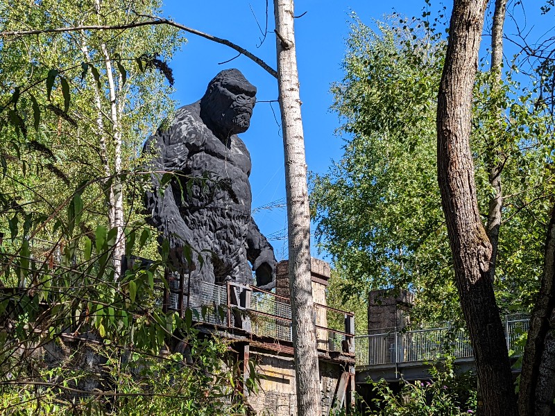 Kunstwerk van King Kong bij de Völklinger Hütte