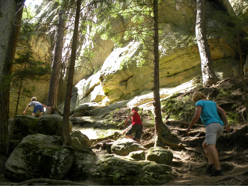 Klimmen in de bossen van Tsjechië