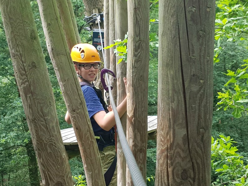 Best lastig tussen de palen door