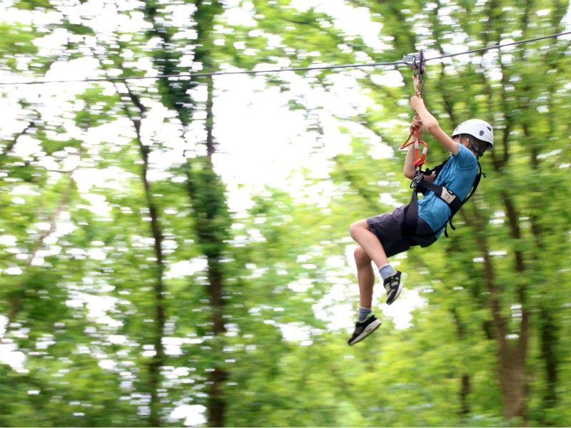 Gave zip-lijn in parcours 4