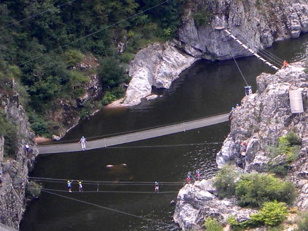 Klimparcours in de Ardeche