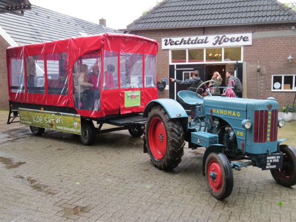 Instappen om op koesafari te gaan