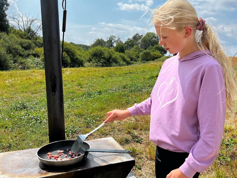 Sfeervol buiten koken