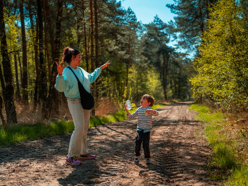 Je wandelt zo de natuur in vanaf het vakantiepark
