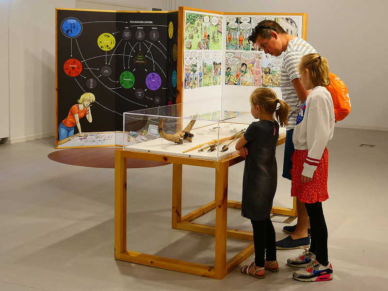 De kidszone in het kurkmuseum