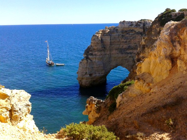 Portugal, mooie rotskust in de Algarve