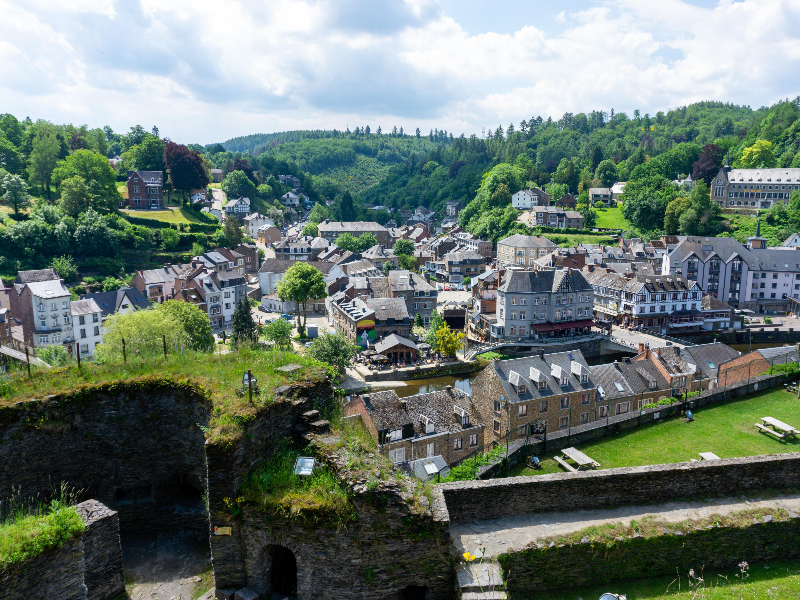 Uitzicht over La Roche en Ardenne