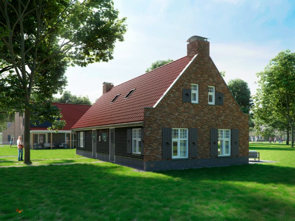 Artist impression van een huisje van Landal Kaatsheuvel