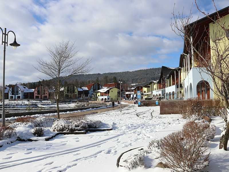 De 'boulevard' van Landal Marina Lipno....láter die week! ;-)