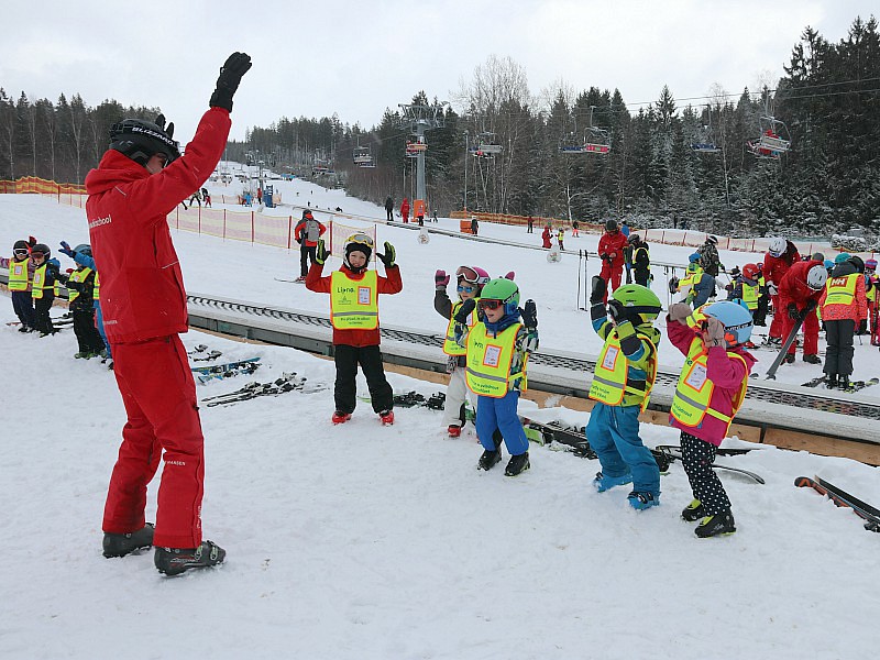 Ski-klasje van onze kinderen bij Landal Marina Lipno in Tsjechië
