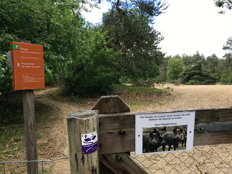 Vanaf het park loop je zo de natuur in