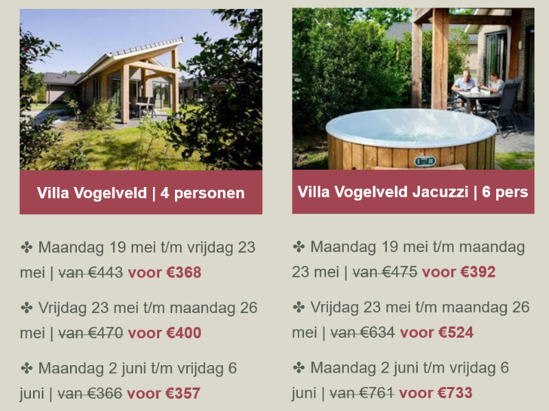 Ijsvogel last minute