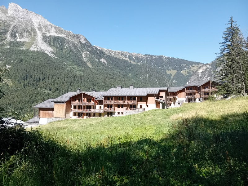 Le Hauts de la Vanoise zijkant van het gebouw