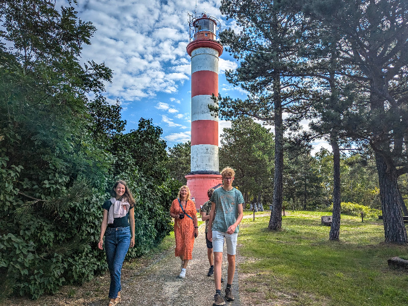 Wandelen naar de vuurtoren