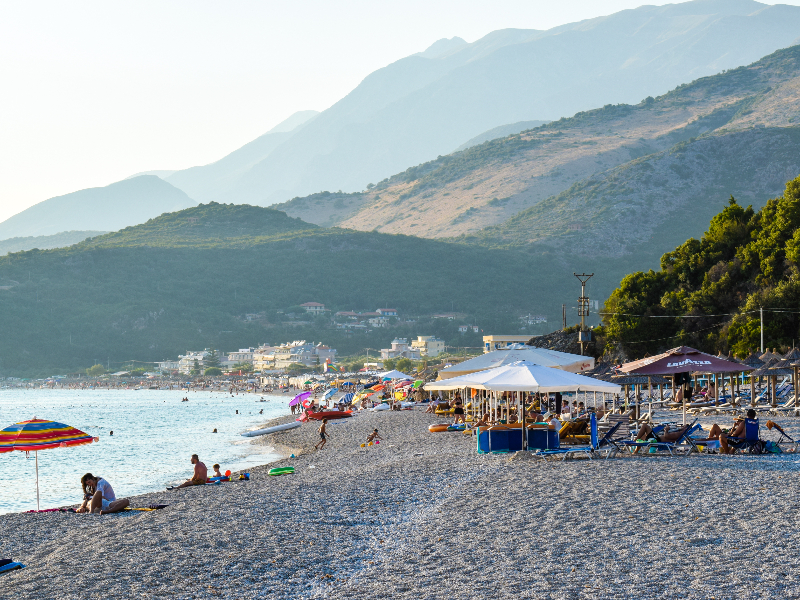 Livadhi Beach in Albanië