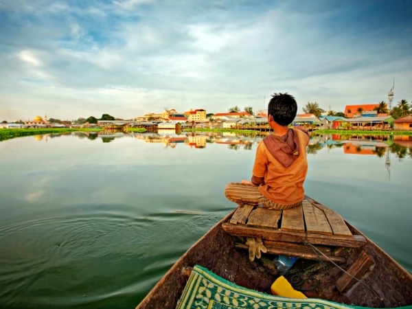 Het prachtige Tonle Sap meer in Cambodja