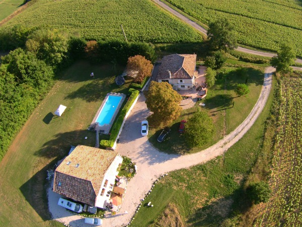La Perle du Lot vanuit de lucht gezien