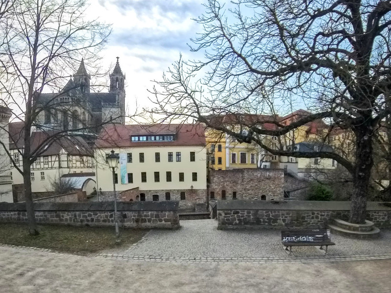 De dom van Maagdenburg vanaf de Fürstenwall