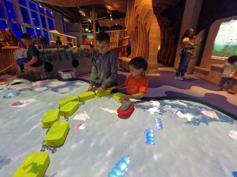 Het museum zit vol interactieve spelelementen
