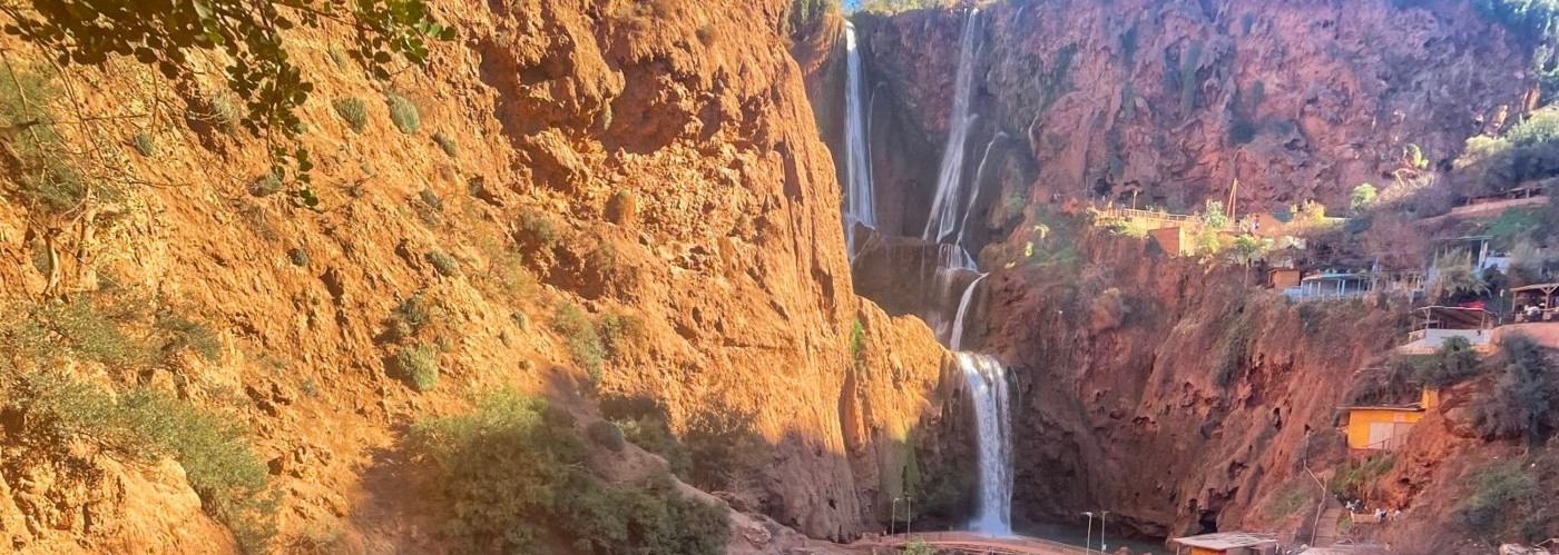 Wandelen in Marokko bij Ouzoud waterval