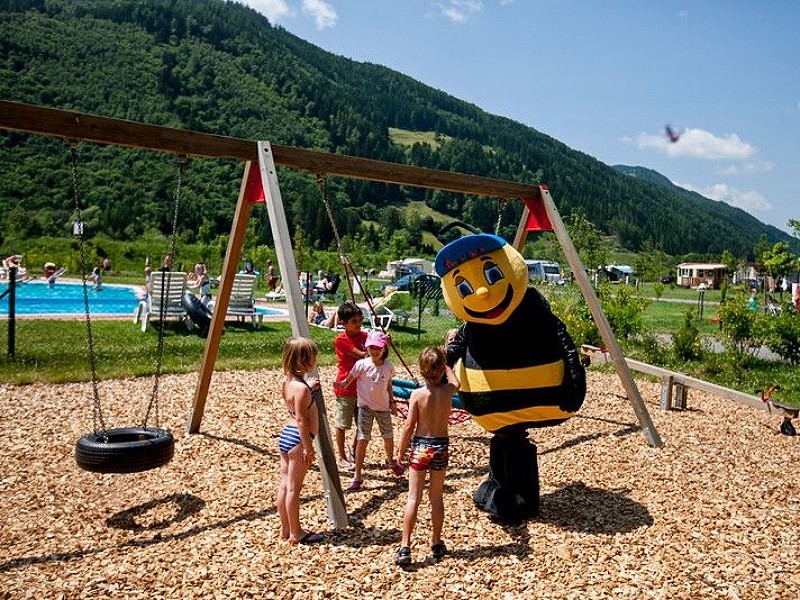 Mascotte bij Camping Bella Austria