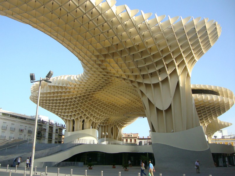 De paddestoelen van Metropol Parasol