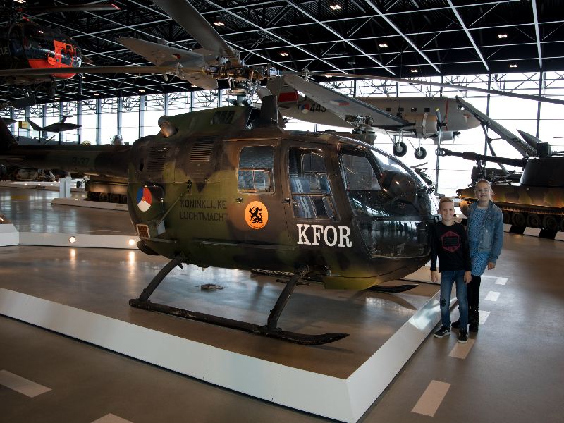 Tof om zo dichtbij een helikopter te staan