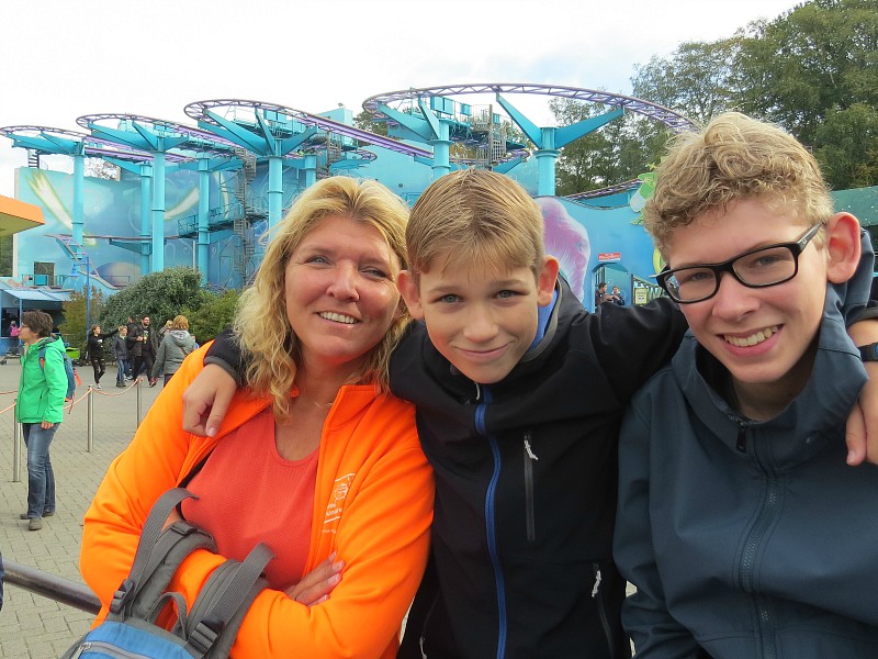 Met de kids bij Movie park Germany