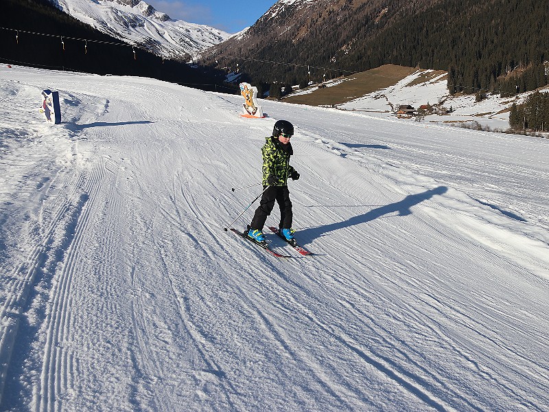 Dit baantje naast de piste in St. Magdalena was het leukst!